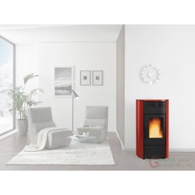STUFA PELLET KW 20,3 RAFFAELLA IDRO BORDEAUX STUFA PELLET KW 20,3 RAFFAELLA IDRO BORDEAUX