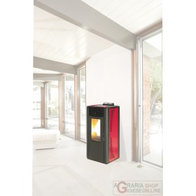 STUFA PELLET KING IDRO KW15 BORDEAUX STUFA PELLET KING IDRO KW15 BORDEAUX