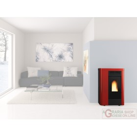STUFA PELLET KW 8,8 ANNABELLA CANALIZ.BORDEAU STUFA PELLET KW 8,8 ANNABELLA CANALIZ.BORDEAU