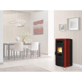 STUFA PELLET KW 11,4 NOVELLA CERAM. BORDEAUX STUFA PELLET KW 11,4 NOVELLA CERAM. BORDEAUX