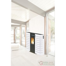 STUFA PELLET KING SLIM CANALIZZ. KW10 BIANCA STUFA PELLET KING SLIM CANALIZZ. KW10 BIANCA