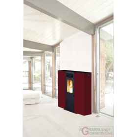 STUFA PELLET KING SLIM 6  BORDEAUX STUFA PELLET KING SLIM 6 BORDEAUX