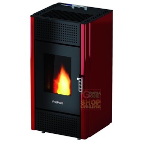 STUFA FREEPOINT-CADEL A PELLET LEONORA KW. 7 ROSSO STUFA FREEPOINT-CADEL A PELLET LEONORA KW. 7 ROSSO