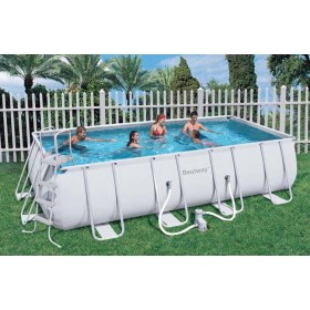 BESTWAY 56466 PISCINA CON TELAIO COMPLETA CM. 549X274X122h. BESTWAY 56466 PISCINA CON TELAIO COMPLETA CM. 549X274X122h.