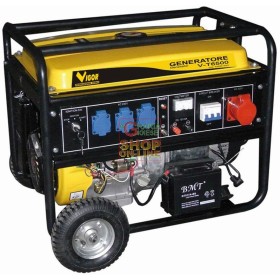 VIGOR GENERATORE DI CORRENTE  QUATTRO TEMPI 220V - 380V T-6500 KVA 5,5 HP. MONOFASE TRIFASE VIGOR GENERATORE DI CORRENTE QUATTRO TEMPI 220V - 380V T-6500