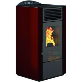 STUFA A PELLET PUNTO FUOCO LORY-10 KW. 9,0 COLORE ROSSO STUFA A PELLET PUNTO FUOCO LORY-10 KW. 9,0 COLORE ROSSO