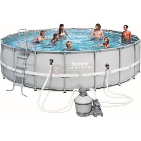 BESTWAY 56464 PISCINA CON TELAIO POWER STEEL FRAME CM. 549x132h. BESTWAY 56464 PISCINA CON TELAIO POWER STEEL FRAME CM. 549x132h.