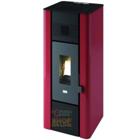STUFA A PELLET PUNTO FUOCO MINNI KW 6,3 (BR) ROSSO STUFA A PELLET PUNTO FUOCO MINNI KW 6,3 (BR) ROSSO