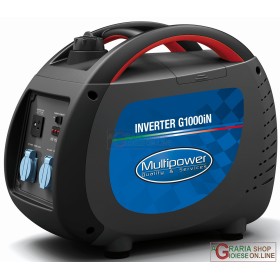 GENERATORE AD INVERTER PORTATILE PROFESSIONALE MULTIPOWER G1000iN KVA 0,85 GENERATORE AD INVERTER PORTATILE PROFESSIONALE MULTIPOWER