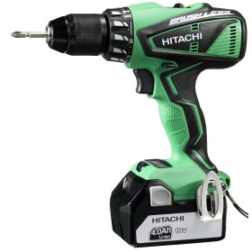 TRAPANO AVVITATORE CON PERCUSSIONE HITACHI DV18DBEL 18V 4Ah CON 2 BATTERIE A LITIO LI-ION TRAPANO AVVITATORE CON PERCUSSIONE HITACHI DV18DBEL 18V 4Ah CON