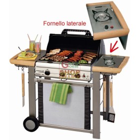 CAMPINGAZ BARBECUE A GAS ADELAIDE 3L DLX 14 KW CON FORNELLO 203658 CAMPINGAZ BARBECUE A GAS ADELAIDE 3L DLX 14 KW CON FORNELLO