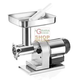 TRE SPADE TRITACARNE ELETTRICO N. 12 INOX 160 ELEGANT WATT. 480 CORPO E MOTORE IN ACCIAIO INOX TRE SPADE TRITACARNE ELETTRICO N. 12 INOX 160 ELEGANT WATT. 480