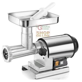 TRE SPADE TRITACARNE ELETTRICO N. 22 ELEGANT PLUS P. WATT. 600 HP. 0,80 CORPO STAGNATO GHISA TRE SPADE TRITACARNE ELETTRICO N. 22 ELEGANT PLUS P. WATT. 600