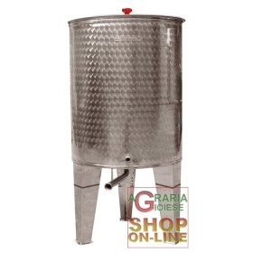 CORDIVARI CONTENITORE ACCIAIO INOX FONDO CONICO LT. 200 CORDIVARI CONTENITORE ACCIAIO INOX FONDO CONICO LT. 200