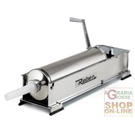 REBER INSACCATRICE KG. 10 PER SALUMI INOX 2 VELOCITA REBER INSACCATRICE PER SALUMI INOX 2 VELOCITA KG. 10