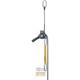 KIT DI SOCCORSO DI CALATA PER PONTEGGIO COMPOSTO DA  FUNE  DISCENSORE  FETTUCCIA  COLTELLO  3 CONNETTORI KIT DI SOCCORSO DI CALATA PER PONTEGGIO COMPOSTO DA FUNE