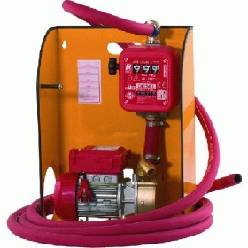 KIT STAZIONE PER TRAVASO CARBURANTE CON POMPA NON OMOLOGATO KIT STAZIONE PER TRAVASO CARBURANTE CON POMPA NON OMOLOGATO