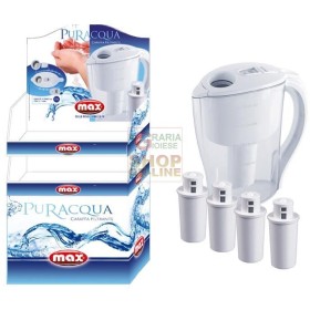 MAX PALLBOX CARAFFA PURACQUA+4 FILTRI 24 PZ MAX PALLBOX CARAFFA PURACQUA+4 FILTRI 24 PZ
