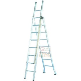 FACAL SCALA ALLUMINIO TIPO INDUSTRIALE 3 RAMPE 9+9+9 FACAL SCALA ALLUMINIO TIPO INDUSTRIALE 3 RAMPE 9+9+9