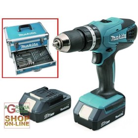 MAKITA TRAPANO CON 2 BATTERIE 18 VOLT LITIO HP457DWEX CON VALIGETTA ALLUMINIO MAKITA TRAPANO CON 2 BATTERIE 18 VOLT LITIO HP457DWEX CON