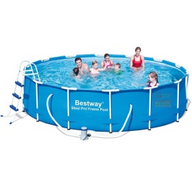 BESTWAY PISCINA ROTONDA CON TELAIO STEEL PRO FRAME CM. 427X100h. MOD. 56305 BESTWAY PISCINA ROTONDA CON TELAIO STEEL PRO FRAME CM.