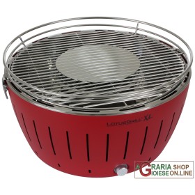 LOTUSGRILL LOTUS GRILL XL BARBECUE DA TAVOLO PORTATILE PER ESTERNO GRANDE ROSSO RED LOTUSGRILL LOTUS GRILL XL BARBECUE DA TAVOLO PORTATILE PER