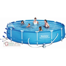 BESTWAY 56066 PISCINA CON TELAIO COMPLETA DIAM.457X91h BESTWAY 56066 PISCINA CON TELAIO COMPLETA DIAM.457X91h