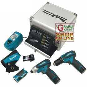 MAKITA SUPERKIT PROFESSIONALE MOD. LCT303X1 COMPOSTO DA DF330DW E TD090DW MAKITA SUPERKIT PROFESSIONALE MOD. LCT303X1 COMPOSTO DA DF330DW