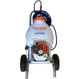 KASEI POMPA SPALLA A SCOPPIO LT. 20 2T DUE TEMPI CARRELLATA CON RUOTE GONFIABILI KASEI POMPA SPALLA A SCOPPIO LT. 20 2T DUE TEMPI CARRELLATA CON