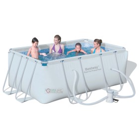 BESTWAY 56248 PISCINA CON TELAIO POMPA FILTRO CM. 287 x 201 x 100h. BESTWAY 56248 PISCINA CON TELAIO POMPA FILTRO CM. 287 x 201 x