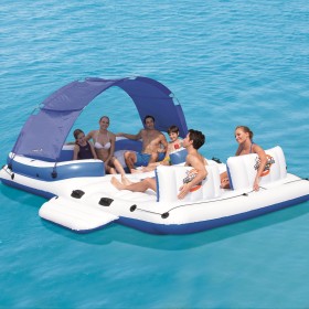BESTWAY 43105 Isola Galleggiante Tropical Breeze Gonfiabile 6 Persone Mare Lago BESTWAY 43105 Isola Galleggiante Tropical Breeze Gonfiabile 6