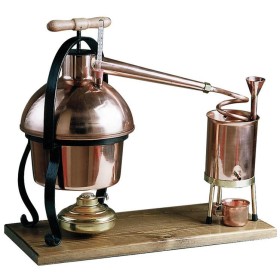 FERRARI DISTILLATORE ALAMBICCO IN RAME CON TERMOMETRO DA LT. 3 FERRARI DISTILLATORE ALAMBICCO IN RAME CON TERMOMETRO DA LT. 3