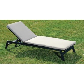 LETTINO PRENDISOLE ALLUMINIO ANODIZZATO CON CUSCINO LETTINO PRENDISOLE ALLUMINIO ANODIZZATO CON CUSCINO