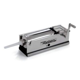 REBER INSACCATRICE PER SALUMI INOX 2 VELOCITA KG. 5 CON CARTER PROTEZIONE INGRANAGGI REBER INSACCATRICE PER SALUMI INOX 2 VELOCITA KG. 5 CON CARTER