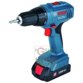 BOSCH TRAPANO GSR 1800-LI CON 2 BATTERIE 18V LITIO AH 1,5 06019A8305 BOSCH TRAPANO GSR 1800-LI CON 2 BATTERIE 18V LITIO AH 1,5