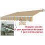 TENDA DA SOLE CON BRACCIA RETRATTILI GIALLA GRIGIO CM.295X200