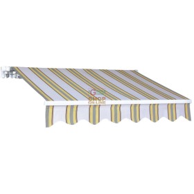 TENDA DA SOLE CON BRACCIA RETRATTILI GIALLA TENDA DA SOLE CON BRACCIA RETRATTILI GIALLA