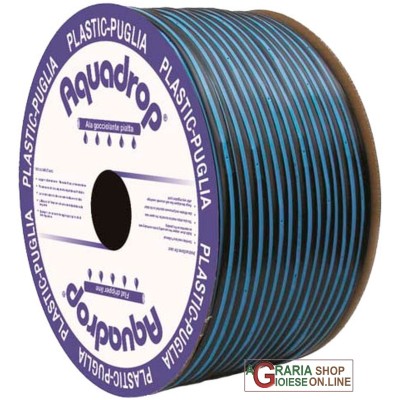 AQUADROP MANICHETTA FORATA D/16 mm. 08 MIL 20cm. 2L/h BOBINA DA