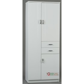 MOBILE PER BAGNO RIGO BIANCO TRE ANTE E DUE CASSETTI CM.60 x 33 x 150h. MOBILE PER BAGNO RIGO BIANCO TRE ANTE E DUE CASSETTI CM.60 x 33