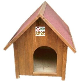 CUCCIA PER CANE ALAMO IN LEGNO VERNICIATA CM. 81X103X103H CUCCIA PER CANE ALAMO IN LEGNO VERNICIATA CM. 81X103X103H