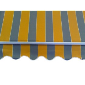 TENDA DA SOLE CON BRACCIA RETRATTILI ARANCIO GRIGIO MT. 3 TENDA DA SOLE CON BRACCIA RETRATTILI ARANCIO GRIGIO MT. 3