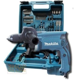 MAKITA TRAPANO ELETTRICO A PERCUSSIONE CON KIT VALIGETTA Mod. HP1631DX100 WATT. 710 MAKITA TRAPANO ELETTRICO A PERCUSSIONE CON KIT VALIGETTA Mod.