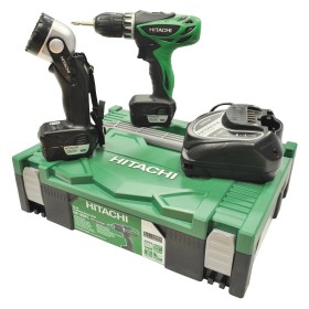 SET TRAPANO AVVITATORE HITACHI DS10DFL CON 2 BATTERIE LITIO LI-ION 10,8V E TORCIA SET TRAPANO AVVITATORE HITACHI DS10DFL CON 2 BATTERIE LITIO