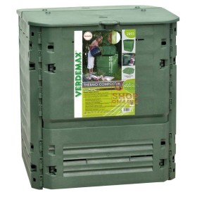 VERDEMAX COMPOSTIERA COMPOSTER CONTENITORE PER COMPOSTAGGIO THERMO-KING LT. 600 VERDEMAX COMPOSTIERA COMPOSTER CONTENITORE PER COMPOSTAGGIO