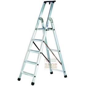 FACAL SCALA IN ALLUMINIO QUADRA SEZ. 24X50 GRADINI 8 FACAL SCALA IN ALLUMINIO QUADRA SEZ. 24X50 GRADINI 8