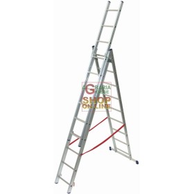 FACAL SCALA ALLUMINIO TIPO STILO 3 RAMPE 9+9+9 FACAL SCALA ALLUMINIO TIPO STILO 3 RAMPE 9+9+9