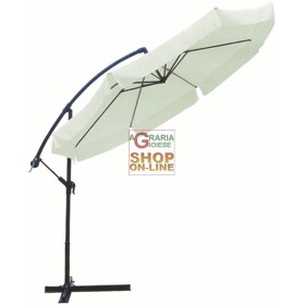 OMBRELLONE ALU-BANANA BIANCO A SBALZO DECENTRATO MT. 3,5 OMBRELLONE ALU-BANANA BIANCO A SBALZO DECENTRATO MT. 3,5