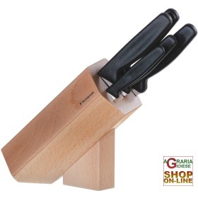 VICTORINOX CEPPO PICCOLLO 5 PEZZI COLTELLI CUCINA MANICO NERO VICTORINOX CEPPO PICCOLLO 5 PEZZI COLTELLI CUCINA MANICO NERO