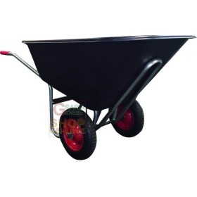 VIGOR CARRIOLA BIG CON 2 RUOTE VASCA NERA PLASTICATA LT. 240 VIGOR CARRIOLA BIG CON 2 RUOTE VASCA NERA PLASTICATA LT. 240