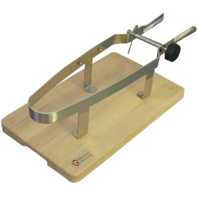 MORSA PORTA PROSCIUTTO IN ACCIAO INOX CON BASE IN LEGNO DI FAGGIO MORSA PORTA PROSCIUTTO IN ACCIAO INOX CON BASE IN LEGNO DI